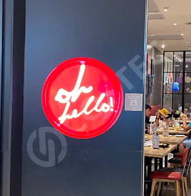 Backlit Signage For Light Panel Pizza shop signage solution photo 