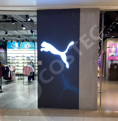Backlit Signage For Light Panel Puma signage solution photo 