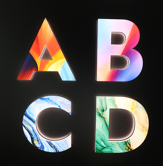 立体发光字 01